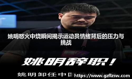 姚明怒火中烧瞬间揭示运动员情绪背后的压力与挑战